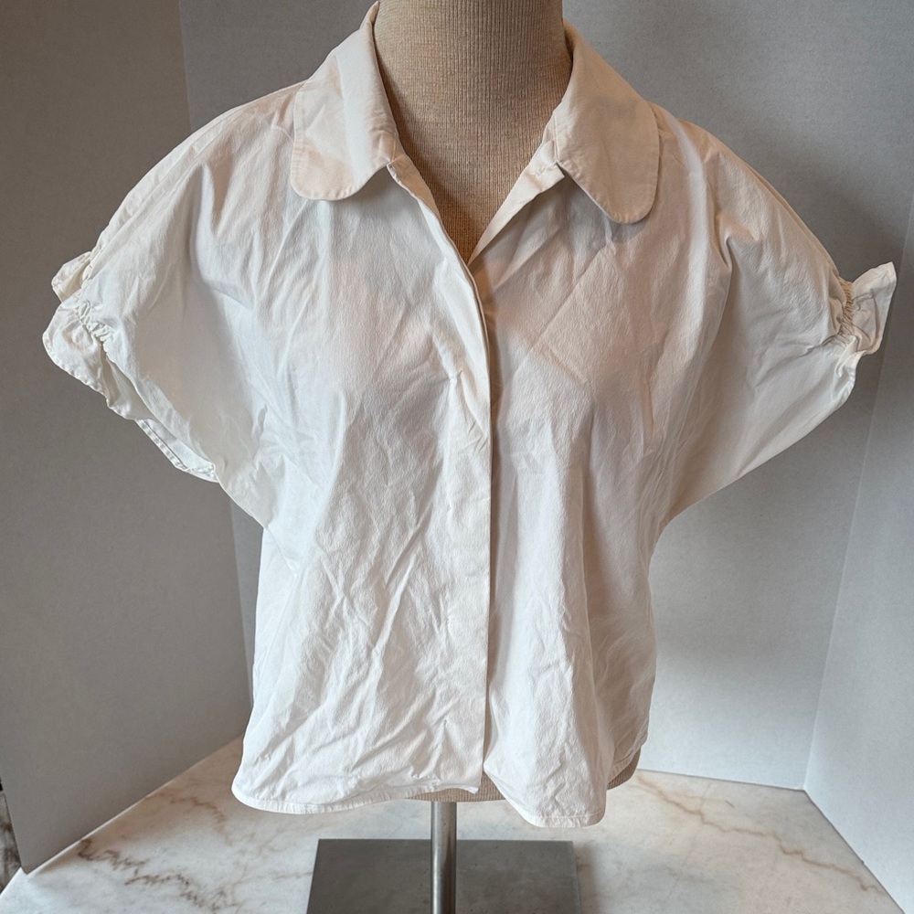 COS Cream Button Down Shirt